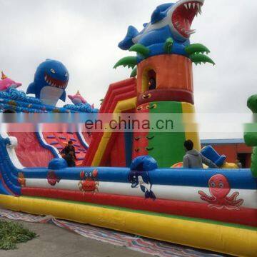 High Quality Shark Playground Inflatable Marine Theme Slide amusement park From China