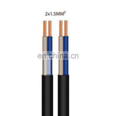 electrical flat round cable dc-349 2.5mm underground flexible rubber cable