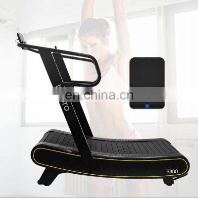 2020 Chinese new  wholesale gym equipment home Self-Generating Woodway air runner curved running machine and speed fit tredmill