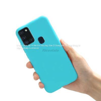Candy Frosted Case For Samsung Galaxy A21s Shockproof Soft Silicone Back Cover photo-3