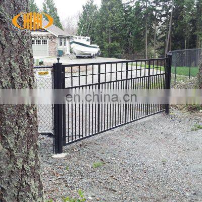 ISO Factory Cheap Decorative Metal Sliding Gate Design photo-3