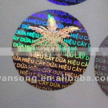 2015 best selling round 3d hologram sticker, cheap custom hologram mobile phone label