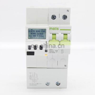 Factory supply 2 Pole 63A 220V ELCB/RCD/RCCB/RCBO Residual Current Smart Circuit Breaker