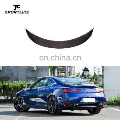 Carbon Fiber Q60 Car Spoiler for Infiniti Q60 CV37 Gen 2nd Sport Coupe 2016-2020