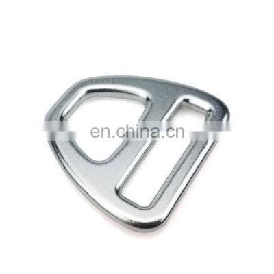 Aluminum alloy D ring bright nickel color durable factory price for bag pet collar