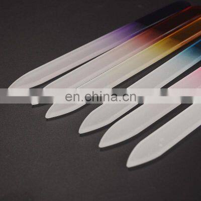 Popular Colorful Crystal Glass Nail File 100/180 240 Grit Double Side Oem Professional Sanding Nail Files For Manicure photo-5