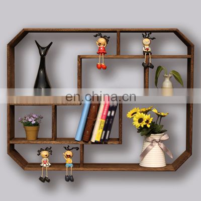 Solid wood decorative wall shelf