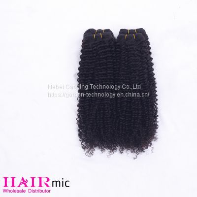 Direct Factory of Kinky curly Peru Remy human hair bundles