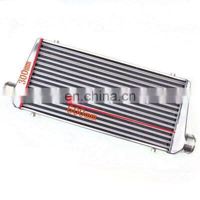 AUSO 600*300*76mm Universal Turbo Plate Intercooler OD=76mm Front Mount Intercooler