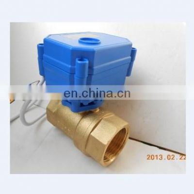 motorised thread valve full bore BSP NPT 5v 6v 9v 12v 24v brass ss304 CWX-15Q 3S 1.5nm motorised 2 way valve bsp thread