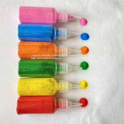 Непромокаемые цветные пески для детского художественного рисования photo-2