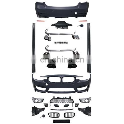 Factory outlet auto parts include front/rear bumper Grille Side Skirt for BMW F30/F35 change to M3 style