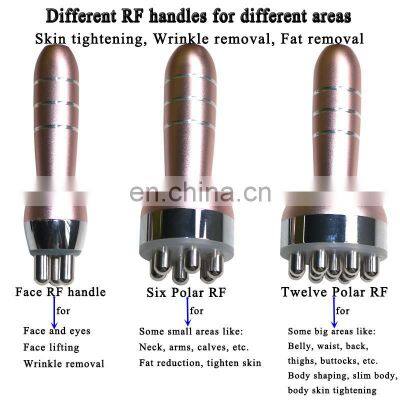 Professional 6 in 1 Multipolar rf Vacuum Cavitation Cellulite Massager Fat Removal Machine photo-4