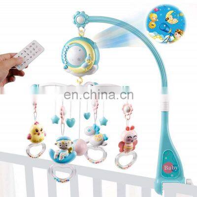 Mini Tudou Bed Bell Baby Music Crib Mobile Toys Musical Projection Box Hanging Rattle Bracket Holder Sleeping Toy Baby Mobile