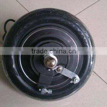 8 inch bilateral shaft brushless gearless hub motor customized