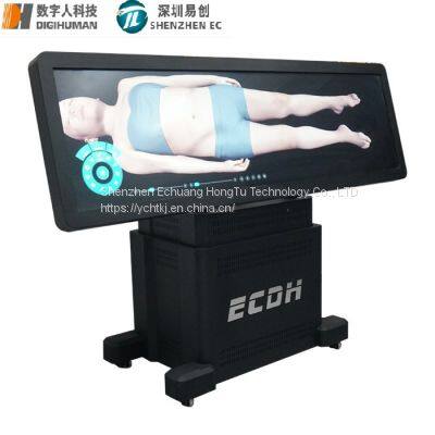 EC 88-inch Virtual Anatomy Digihuman Virtual Anatomy Table on Teaching Screen/ Virtual Human Body Teaching Anatomy Table All-in-one Medical Teaching Touch Platform Simulation Teaching