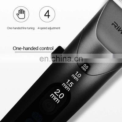 RIWA Washable Hair Trimmer LED Display Rechargeable Electric Hair Cutter Hair-Cut Machine RE-6305 photo-5