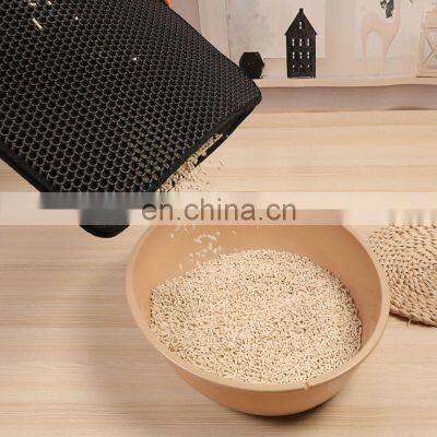 Customized Beige Non Slip Pet Colorful OEM Christmas Small Side Walls Waterproof Cat Litter Trapping Mat photo-4