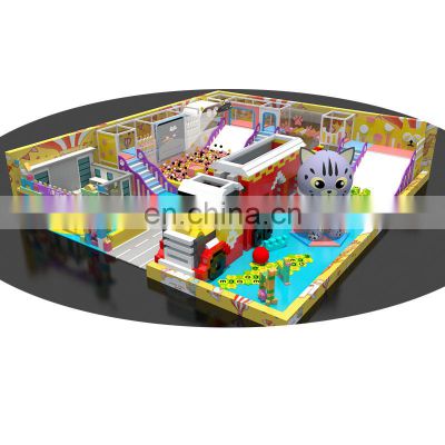 Candy Theme Park Plastic Slides Trampoline park Equipment Kids Indoor Playground for sale