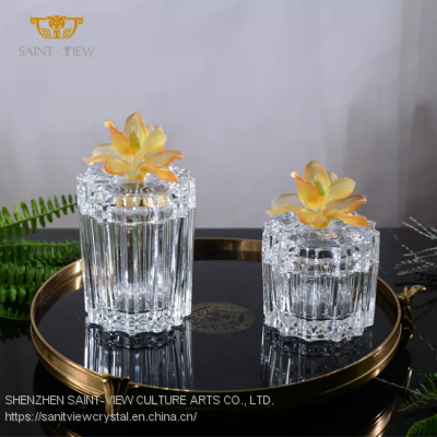 Kitchen Set Spice Box Canister Coffee Tea And Sugar Storage With Handle Boukhor Oud Crystal Glass Jars photo-2