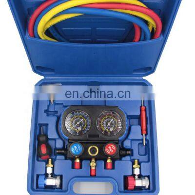 CT-536 ALC Aluminum Manifold Gauge Set HVAC Refrigeration System Auto Air Conditioner AC Charging R134A R502 R410A Manifold ac photo-2