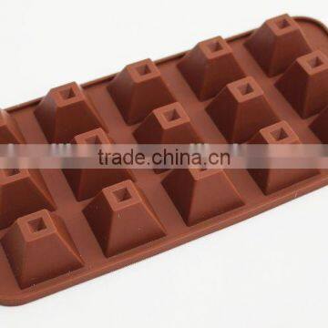 15-Cavity flexible chocolate bar molds professional