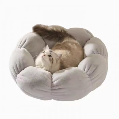 Meow Love Popular Flower Shaped Pet Cat Bed Mat Warm Pet Bed Dog Comfortable Rest Beautiful Simple