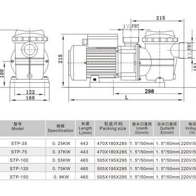 Factory Warehouse Of STP Series Swimming Pool Water Circulation Filter Pump photo-5