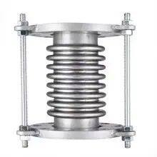 Keding 304 316L Stainless Steel Expansion Joint 310S 2205 Metal Bellows Compensator Double Flange Type photo-2