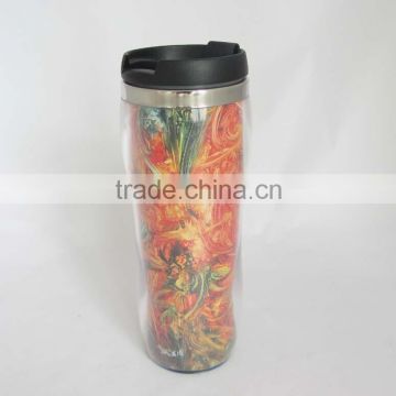 Cup Double Wall Coffee Mug Tumbler Stainless Steel Travel Cups 14oz