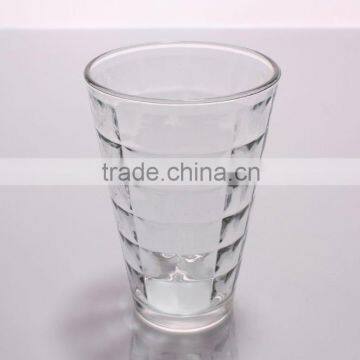 2016 factory outlet Eco-friendly transparent machine pressed tumblers with competitive price