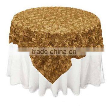 Gold Rossette Table Overlay for Events