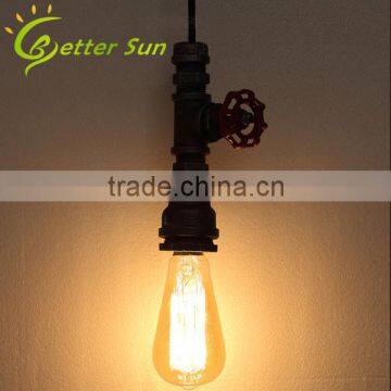 Loft Retro DIY Industrial Water Pipe Metal Pendant Lights Lamps Quality Choice