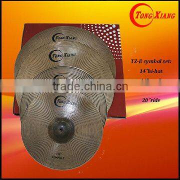 TZ-B cymbal set:14"hi-hat 16"crash 18"crash 20"ride