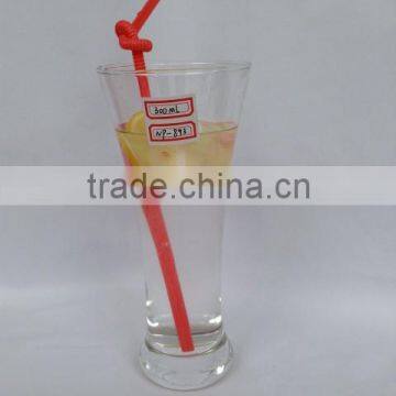 large mouth clear glass kids drinking cups 10oz