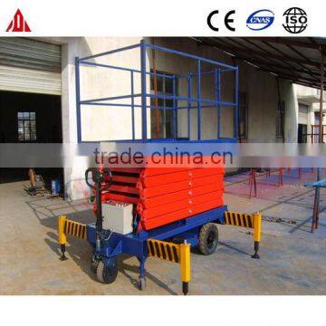 6m 300kg Excellent Quality Four Wheel Mobile Scissor Lift Platform photo-5