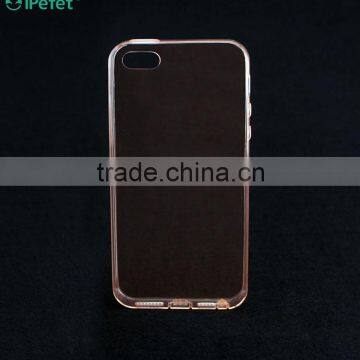 Colorful Bumper Clear Back Cover Soft Flexible TPU Phone Case For IPhone 5/se photo-3