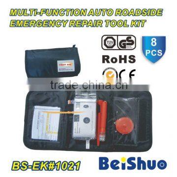 8pcs multi-function auto roadside emergency repair tool kit