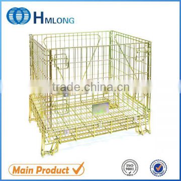 Huameilong collapsible welded metal wire mesh storage cge