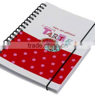 printed spiral notebook