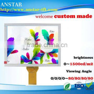 2016 8.0 inch LCD display RGB interface and sunlight readable LCD module Long time supply and No MOQ