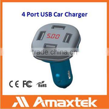 Hot Selling Multifunction 4 Port USB Car Charger f with USB Charging Interface