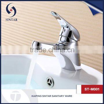 New China factory contempoary single handle cheap brass basin faucet