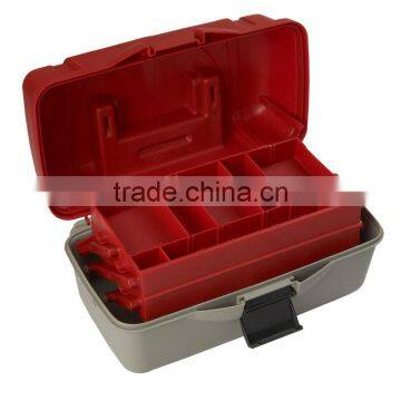 35.5*20*19cm 2 Layers Fishing Tackle Storage Box Fishing Tool Equipment Case photo-2