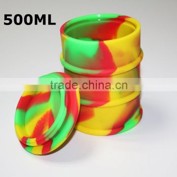 Non-stick 500ml custom silicone large oil rubber drum