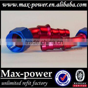 Hot Sale! Oil Cooler Hose Fitting 180 Degree Push On Hose End AN4 AN6 AN8 AN10 AN12 Blue and Red photo-3