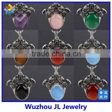 wholesale natural crystal chakra horse ball natural quartz crystal ball necklace