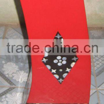 An unique design: A 17x8xH40cmVietnam lacquer vase with mother of pearl inlay