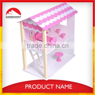 kids small wooden mini doll house toy