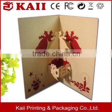 hot selling custom delicate paper cut handmade greeting card printing supplier in China                        
                                                                                Supplier's Choice